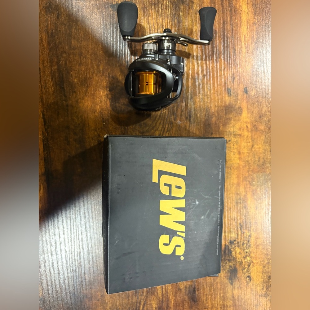 Black and Gold Fishing Reel